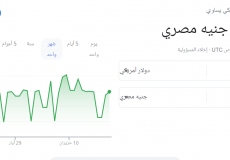 الدولار الأمريكي مقابل الجنيه المصري