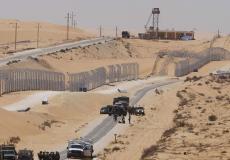 صورة من مكان الحدث الأمني على الحدود المصرية