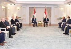 تفاصيل اجتماع الرئيس عباس مع نظيره المصري في مدينة العلمين