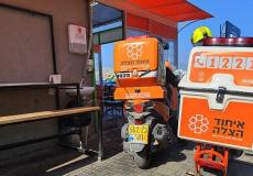 إصابة عامل في نتانيا صباح اليوم