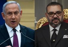العاهل المغربي محمد السادس وبنيامين نتنياهو