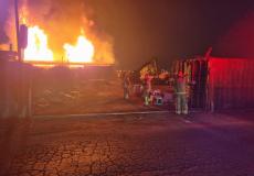 حريق بمصنعين ومحلات تجارية بالمنطقة الصناعية "هيركونيم"