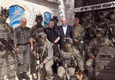 جانب من زيارة نتنياهو إلى مقر وحدة اليمام الإسرائيلية