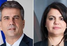 إيلي كوهين ووزيرة الخارجية الليبية نجلاء المنقوش