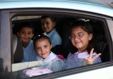 طلبة يتوجهون لمدارس الأونروا اليوم في غزة