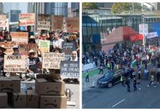 تظاهرة ضد مؤتمر شركة جوجل في كاليفورنيا