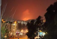 انفجارات ضخمة في محيط دمشق