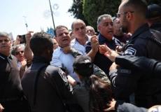 شرطة الاحتلال تعتدي على مظاهرة  بالداخل الفلسطيني ضد تجميد الميزانيات