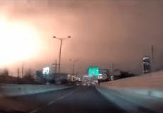لحظة وقوع إنفجار تل أبيب