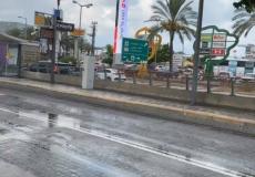 أمطار غزيرة تهطل على حيفا