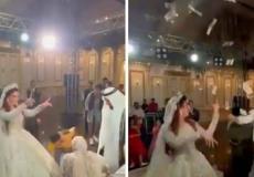 قصة فيديو سعودي يرشّ النقود على عروسه المصرية