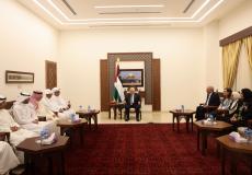 لقاء الرئيس عباس مع الوفد الكويتي