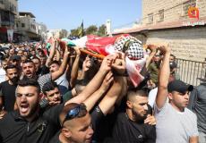جماهير فلسطينية تشيع جثمان الشهيد عثمان أبو خرج في جنين
