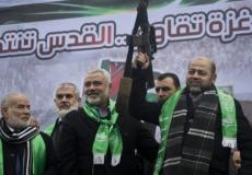 موسى أبو مرزوق مع إسماعيل هنية وقيادة حماس - أرشيف