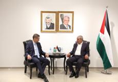 لقاء حسين الشيخ مع المبعوث الألماني في فلسطين