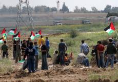 فلسطينيون عند حدود غزة - تعبيرية