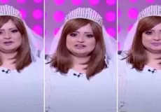 مذيعة ترتدي فستان زفاف خلال تقديمها برنامج على الهواء مباشرة