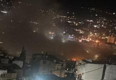 شهيد وإصابات في قصف جوي استهدف مسجد الأنصار في جنين