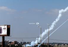 المقاومة في غزة تجري تجربة صاروخية تجاه البحر / ارشيف
