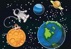 رسم عن الفضاء للأطفال جديد – رسومات عن الفضاء
