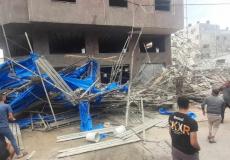 إصابة عدد من العمال في انهيار "بقوم بناء" غرب غزة