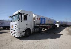 تل أبيب : السماح بدخول 8 صهاريج وقود وغاز الى غزة