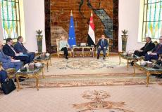 الرئيس المصري يجدد رفضه تهجير الفلسطينيين داخليا أو خارجيا