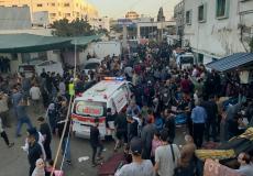 مجزرة في قصف بوابة مجمع الشفاء الطبي بمدينة غزة