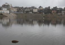 بلدية غزة - درجة الخطورة ترتفع لأعلى حد في بركة الشيخ رضوان