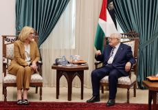 غزة حاضرة في لقاءات الرئيس عباس مع مسؤولة أممية وأخرى أمريكية