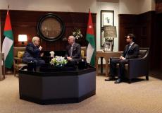 غزة تتصدر اجتماع الرئيس عباس وملك الأردن في عمان