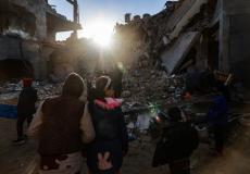 آثار القصف على غزة - تعبيرية