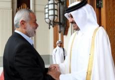 أمير قطر وإسماعيل هنية - أرشيف