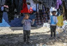 نازحون أطفال جراء الحرب على غزة