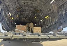 أسلحة أميركي تصل إلى قاعدة "نيفاطيم" الجوية الإسرائيلية، 13 تشرين الأول/أكتوبر الماضي (أ.ب.)