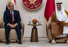 رئيس مصر وأمير قطر يبحثان هاتفياً الوساطة المشتركة لوقف النار في غزة