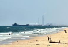 الانتهاء من بناء الرصيف العائم على شاطئ بحر غزة