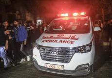 شهيدان مسعفان بعد استهداف سيارتهما غرب رفح