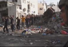 غزة - اعتقال 180 فلسطينيا من مدرسة الحرثاني في جباليا