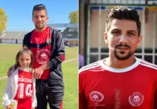 غزة - استشهاد اللاعب أحمد أبو العطا مع زوجته وأولاده