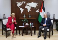 محمد مصطفى ومسؤولة أممية