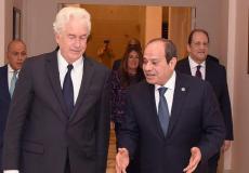 السيسي وبيرنز يبحثان سبل التوصل لوقف إطلاق نار في غزة