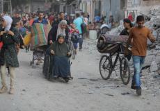 غزة - نزوح قسري واسع لآلاف المواطنين من مخيم البريج