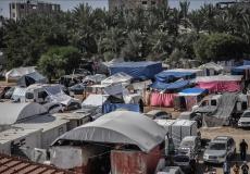 خيام النازحين في قطاع غزة