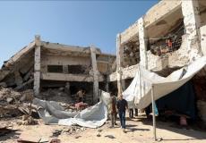 11 شهيدا في قصف مدرسة بمدينة غزة