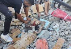 من مجزرة مدرسة الجاعوني بالنصيرات