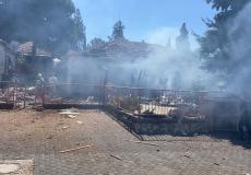 آثار سقوط صاروخ على منزل في صفد