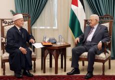 الرئيس عباس والمفتي محمد حسين