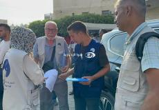 فرق حملة التطعيم في مستشفى شهداء الأقصى