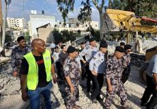 الدفاع المدني في شوارع جنين